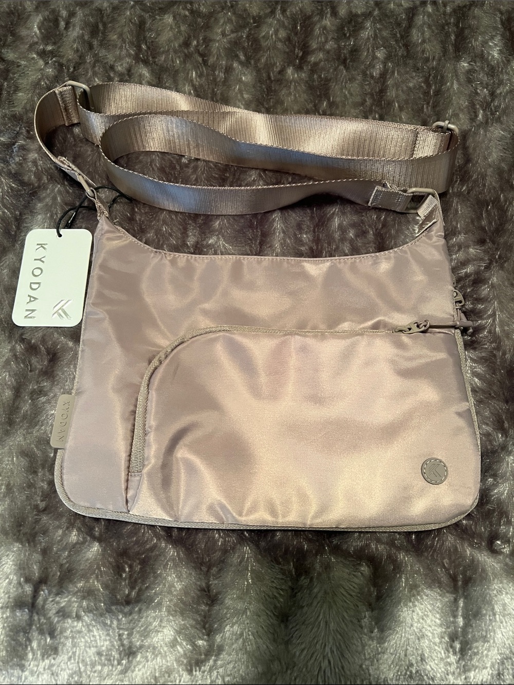 Kyodan Nylon Crossbody Bag in Taupe
